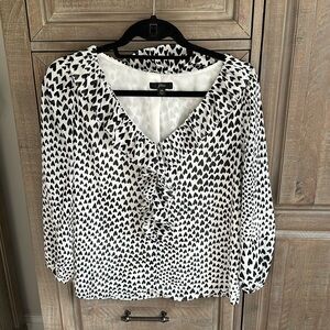 Jcrew heart blouse